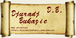 Đurađ Bukazić vizit kartica